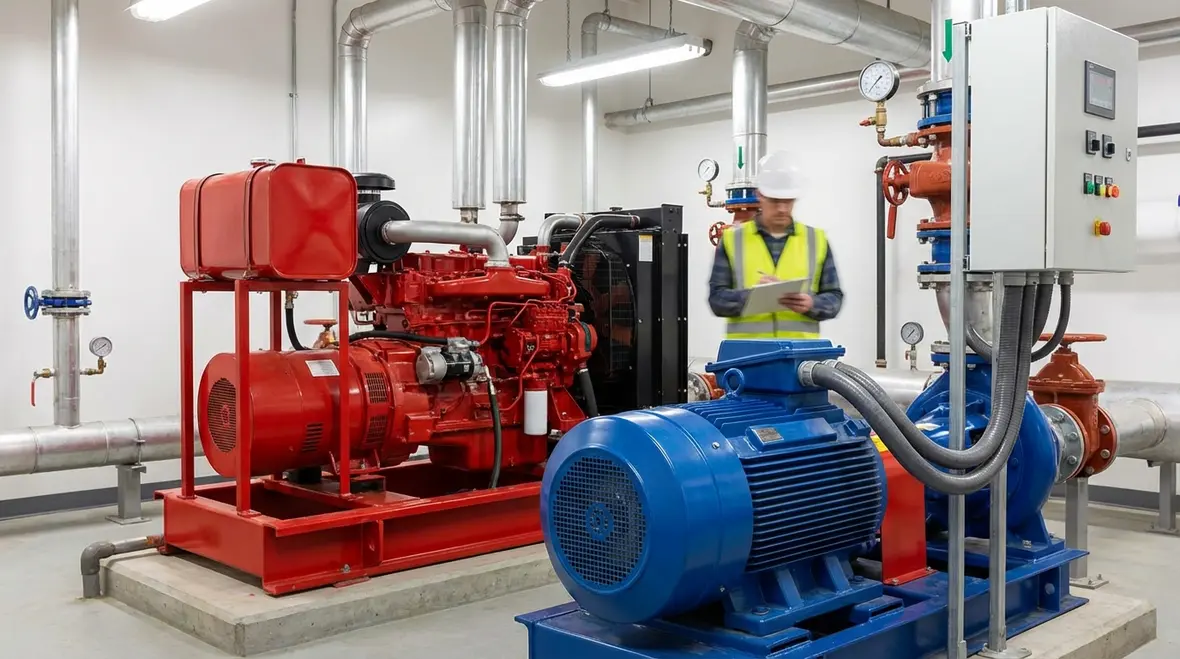 diesel vs electric fire pump advantages