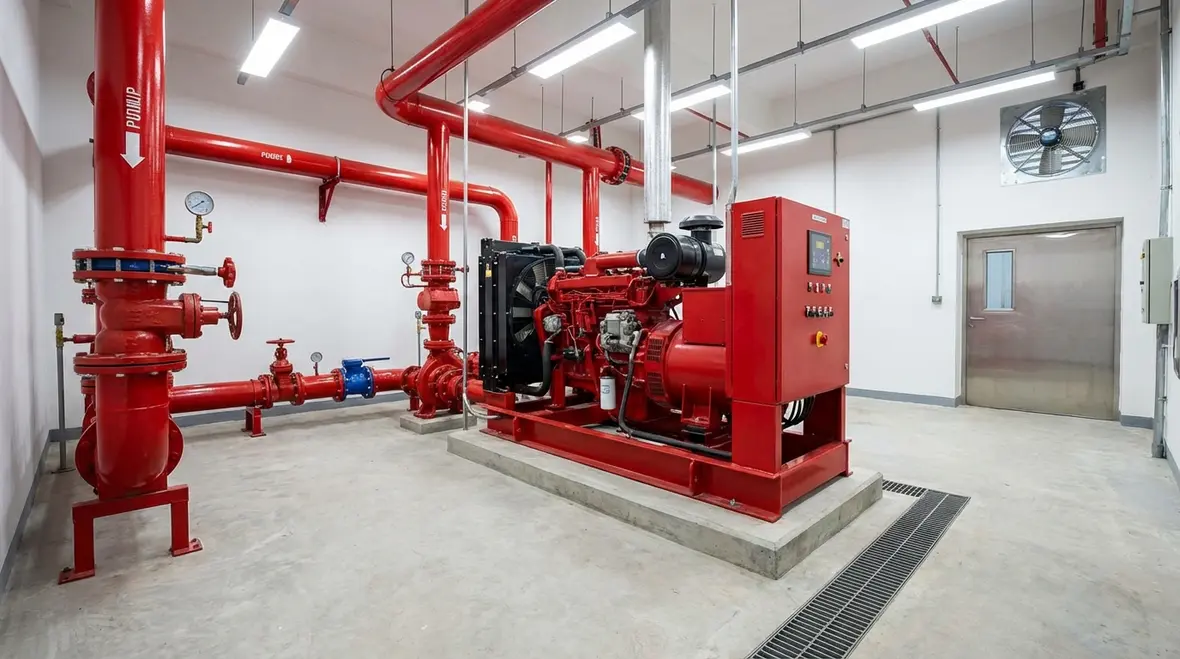 fire pump room design standards