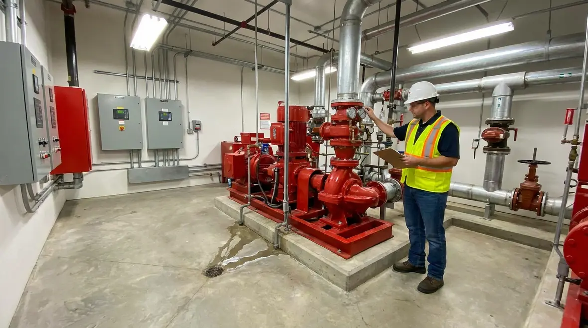 fire pump testing requirements commercial buildings