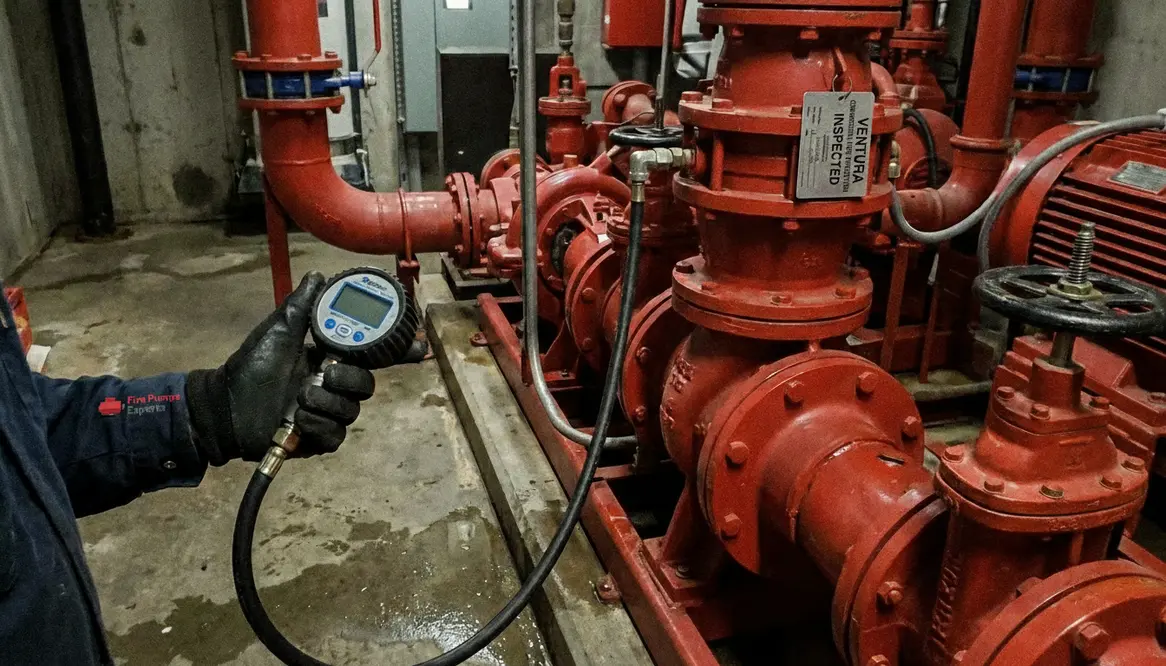 property manager fire pump testing Ventura