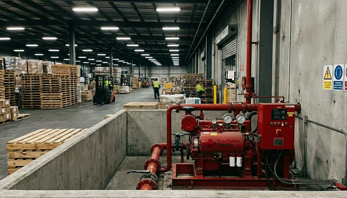 Fire protection for freight handling and staging