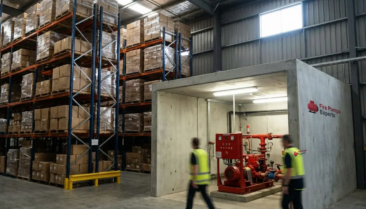 Fire protection for high-piled storage configurations
