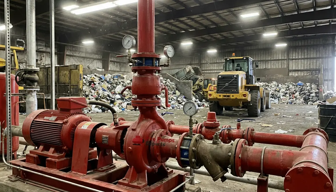 Fire protection for high-risk waste handling sites