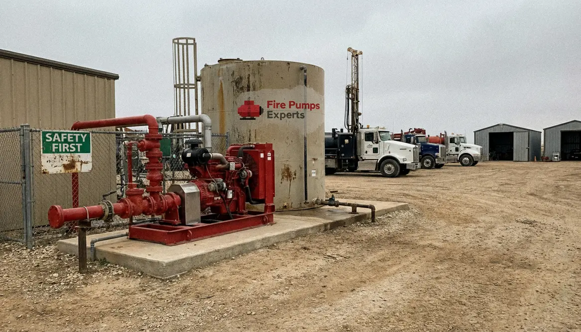 Fire protection for industrial service yards