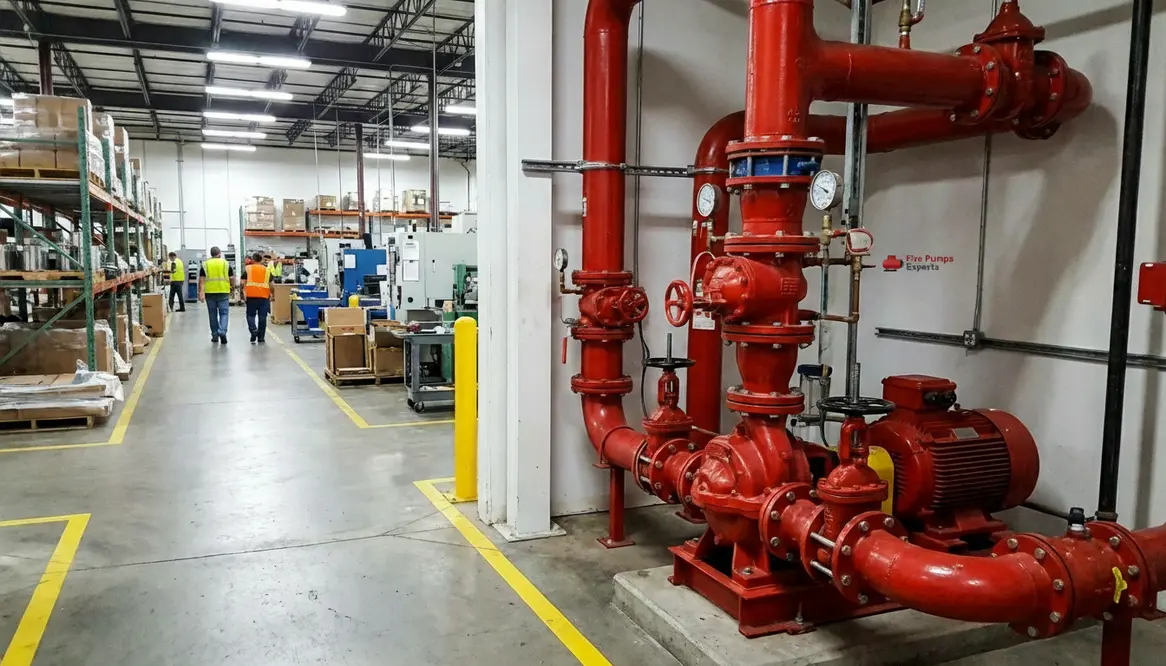 Fire protection for outsourced production sites