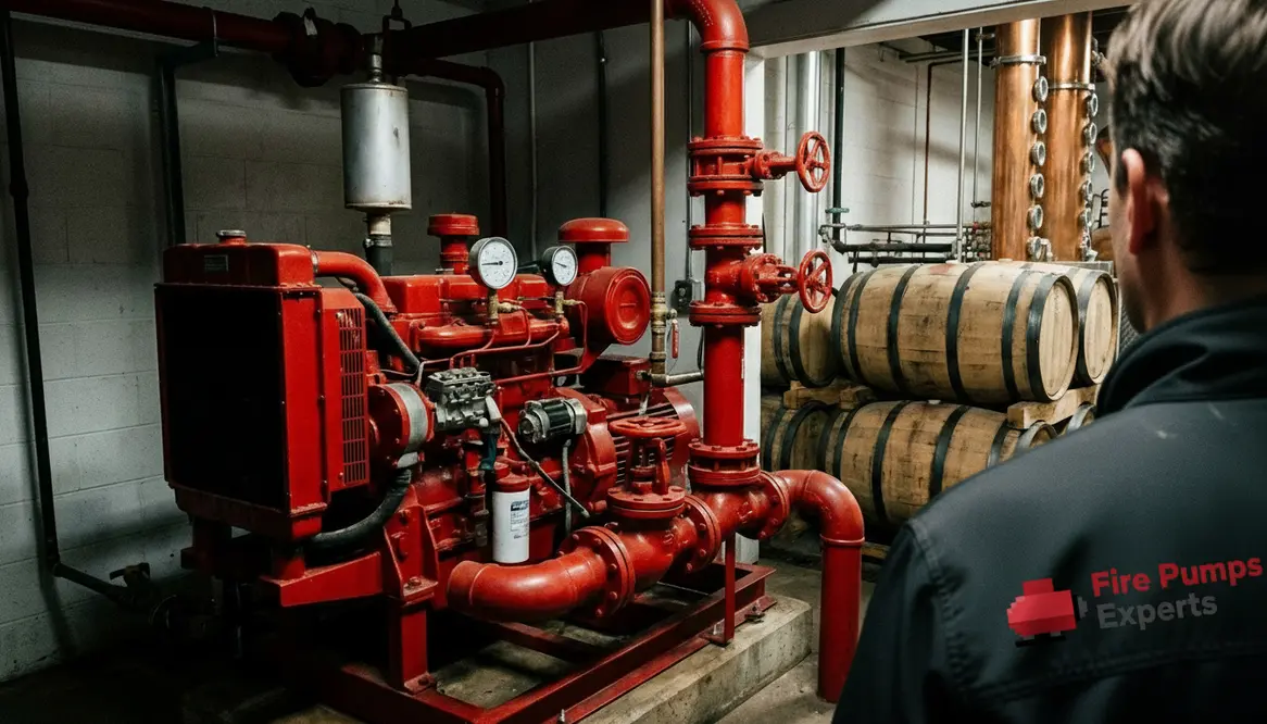 Fire protection in alcohol production environments