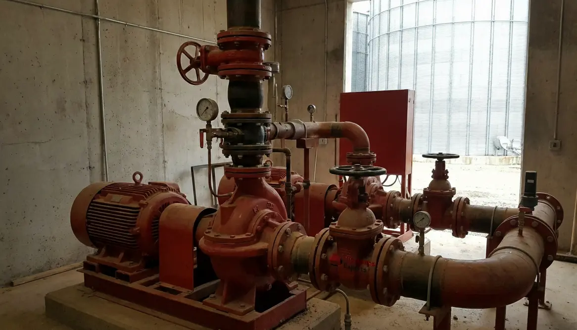 Fire pump needs for combustible agricultural storage