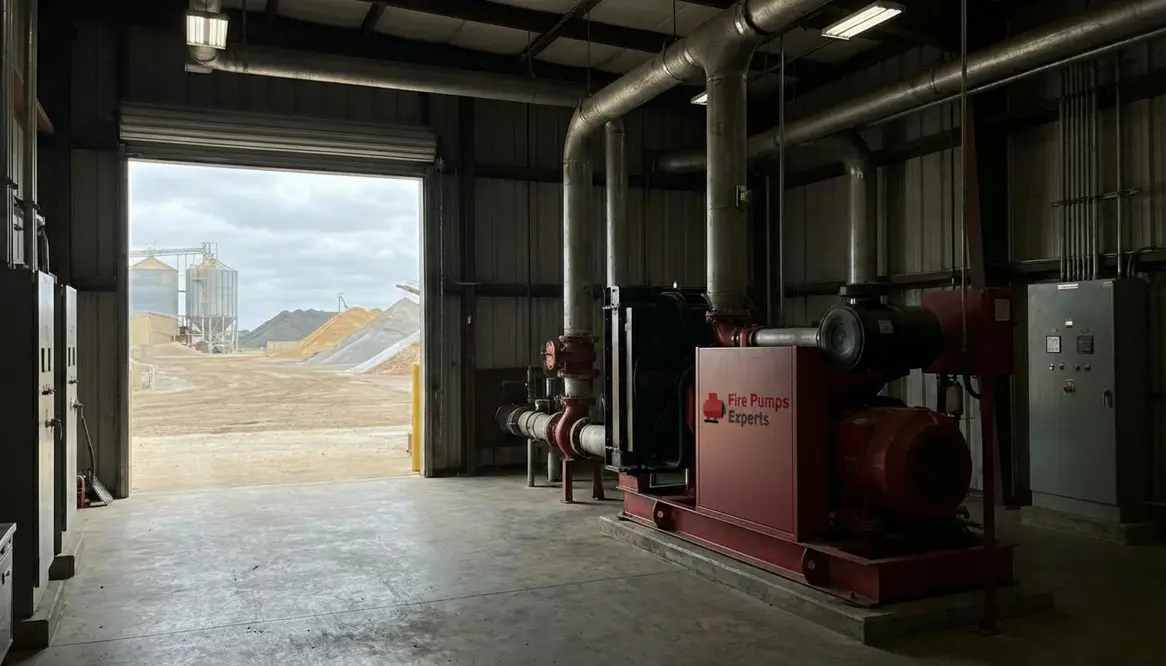 Fire pump needs for large raw material storage