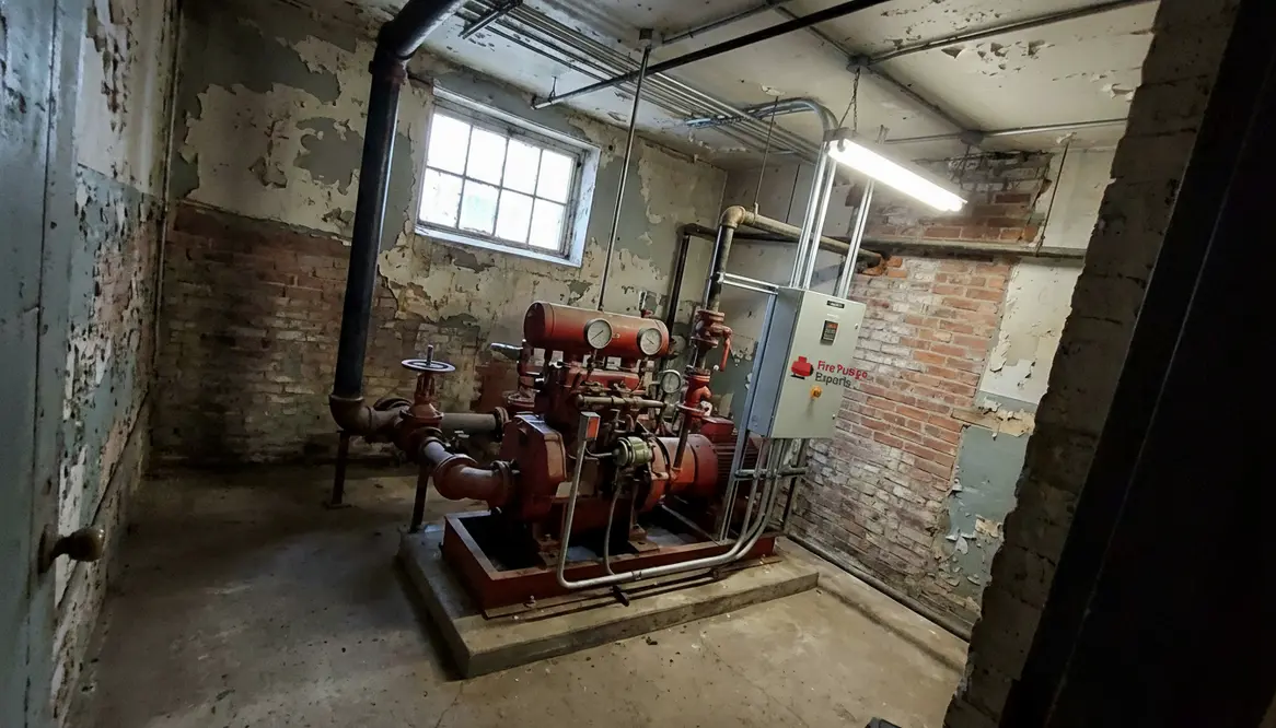 Fire pump planning for adaptive reuse projects
