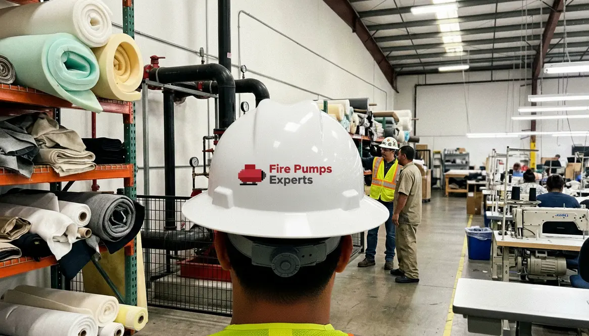 Fire pump planning for combustible material use