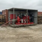 Fire pump planning for outdoor storage and structures