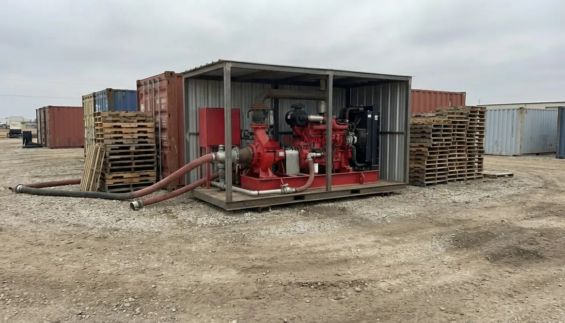 Fire pump planning for outdoor storage and structures