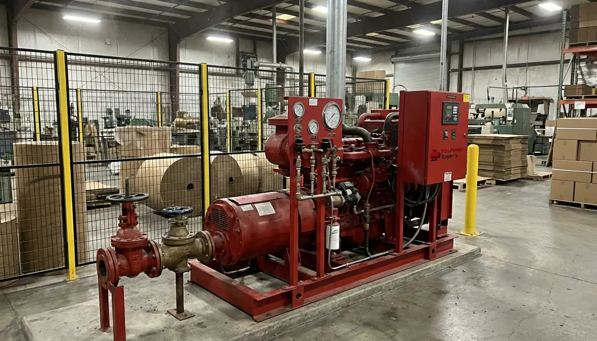 Fire pump planning for paper-based production