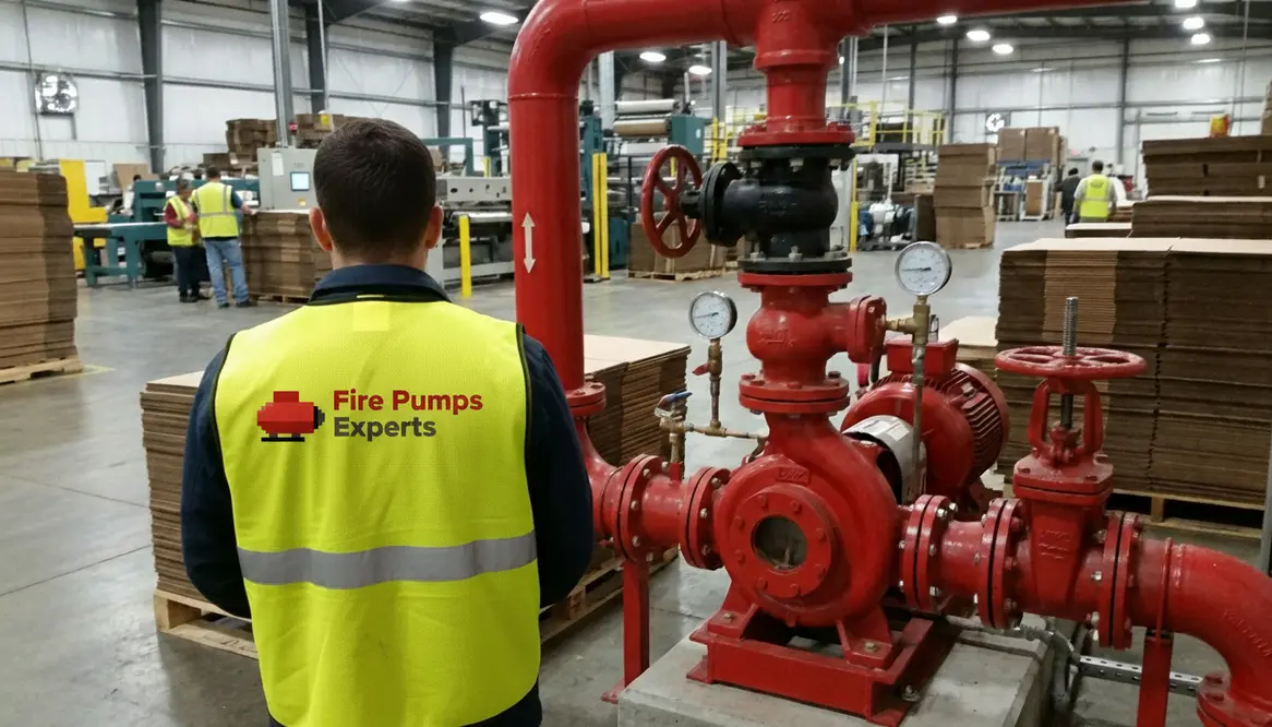 Fire pump planning for paper-based production