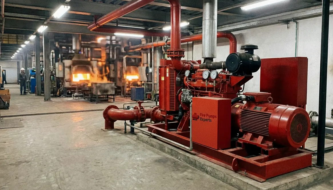 Fire safety for high-temperature production operations