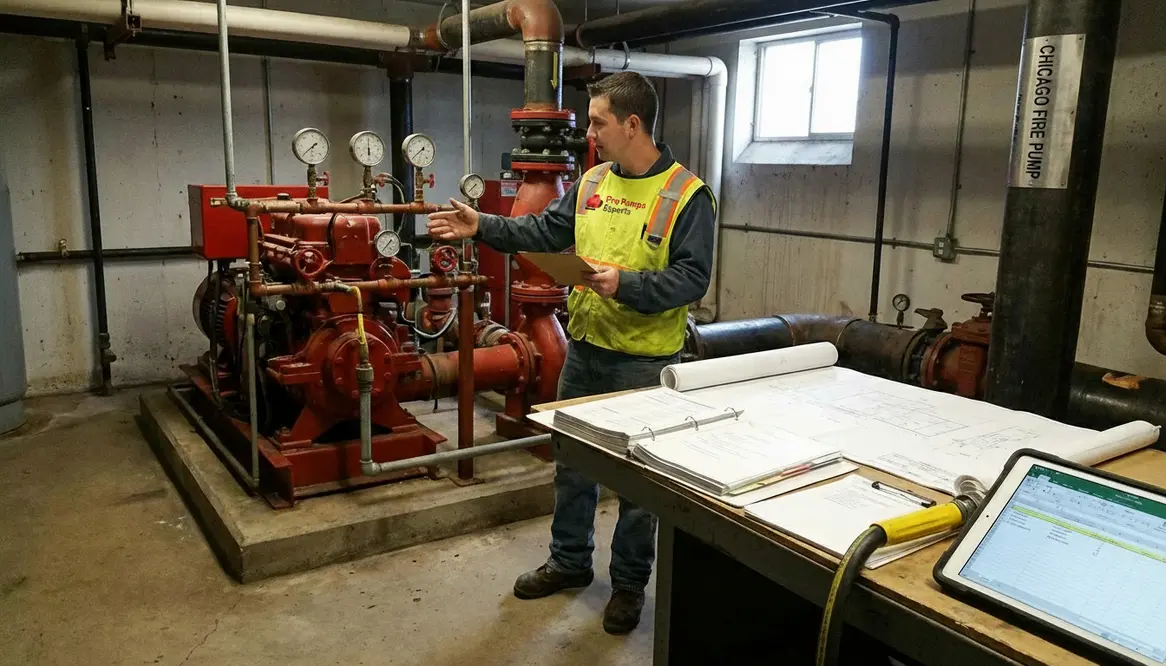annual fire pump flow test chicago prepare demand data