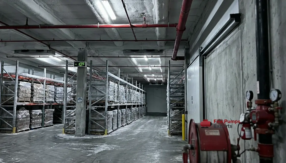 cold storage fire protection water system commerce ca