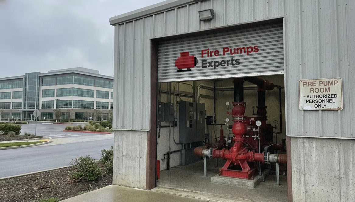 detached commercial building fire pumps