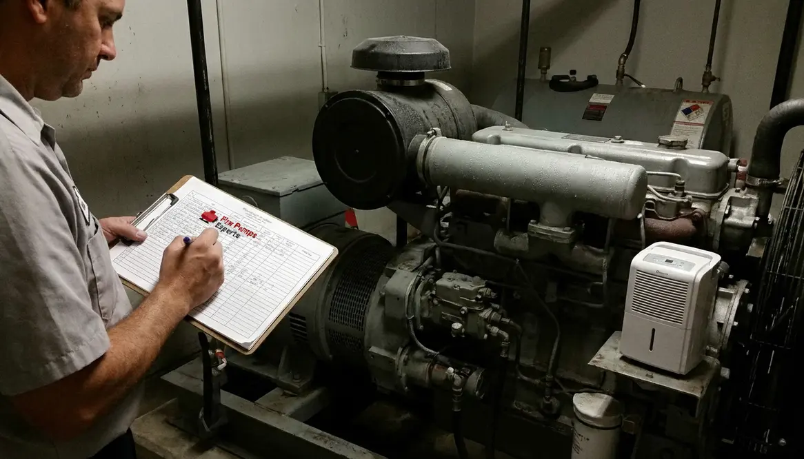 diesel fire pump maintenance miami humidity fuel quality weekly run logs