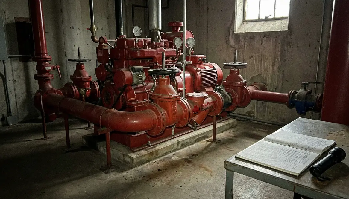difference between fire pump inspection and testing