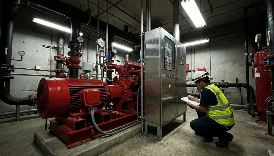 facility manager fire pump checklist Pasadena