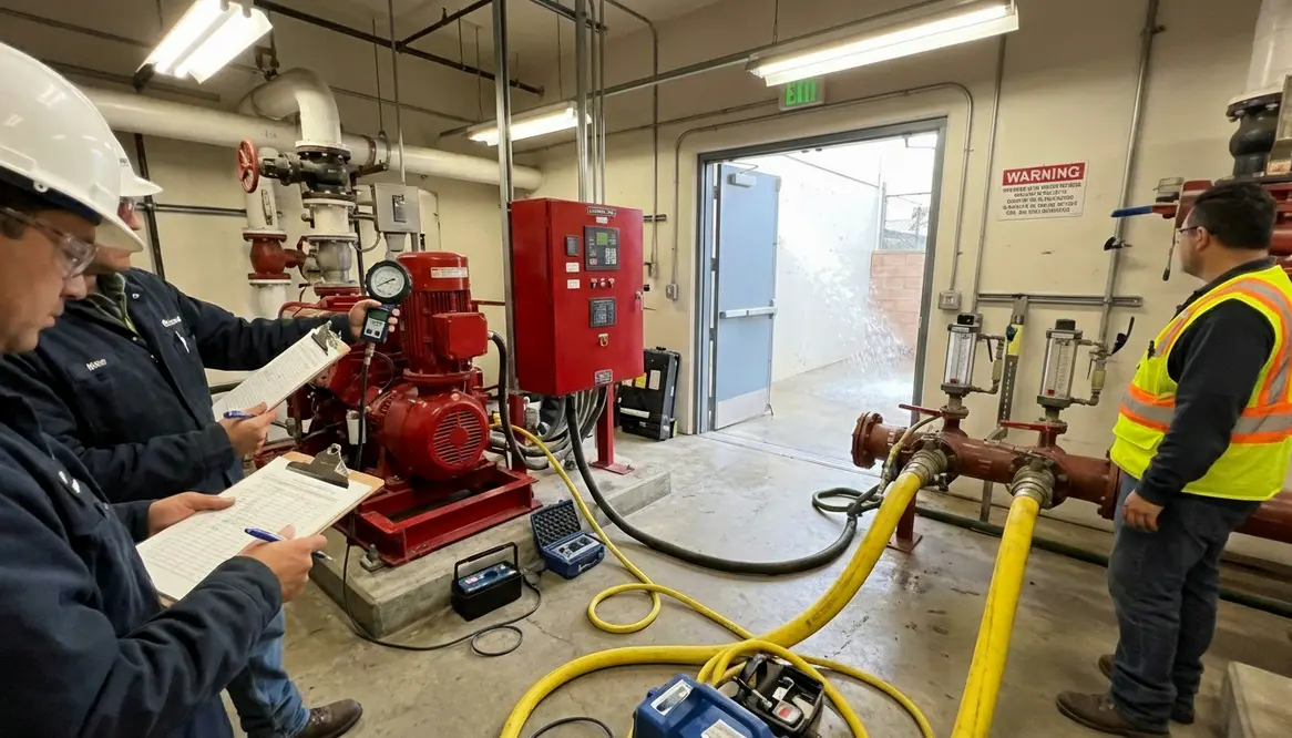 fire pump acceptance test field checklist los angeles