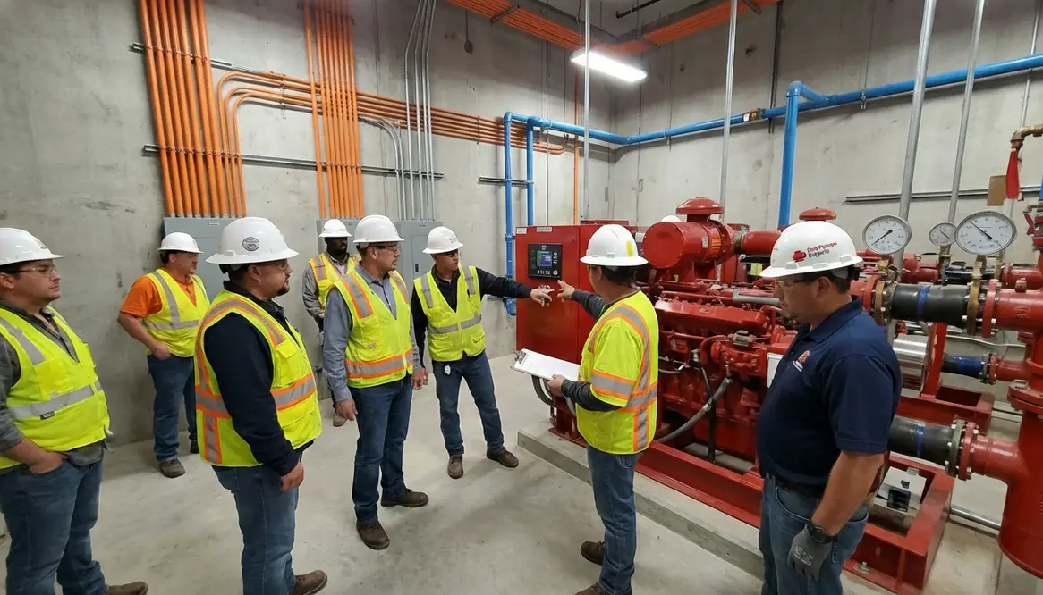 fire pump acceptance testing dallas electrical mechanical checklist