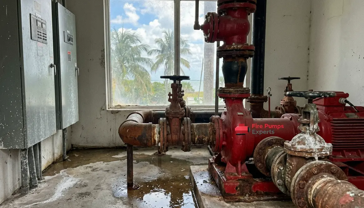 fire pump annual test miami flooding salt air pump room protection