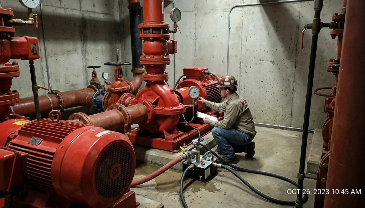 fire pump flow testing Visalia