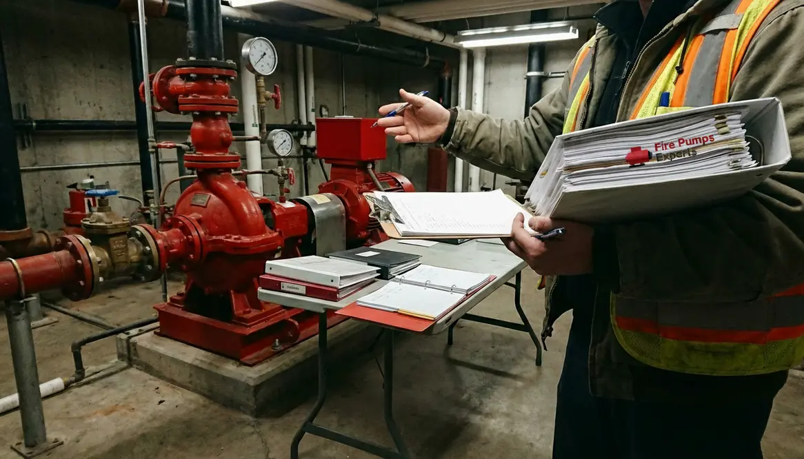 fire pump inspection documentation