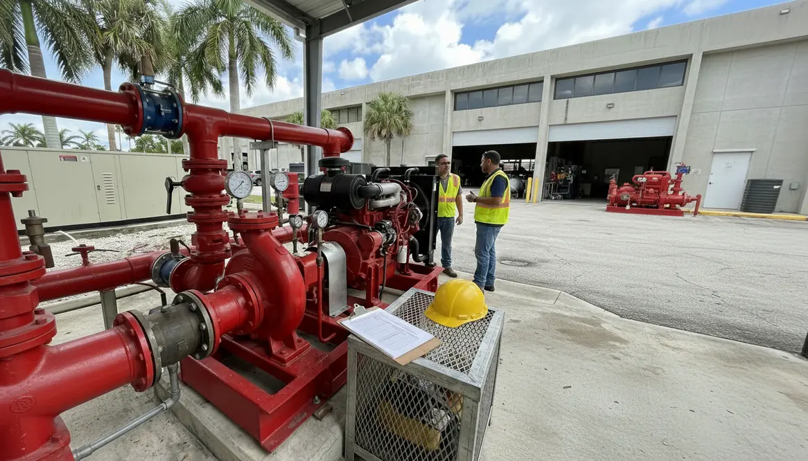 fire pump permit process miami schedule acceptance tests manage delays