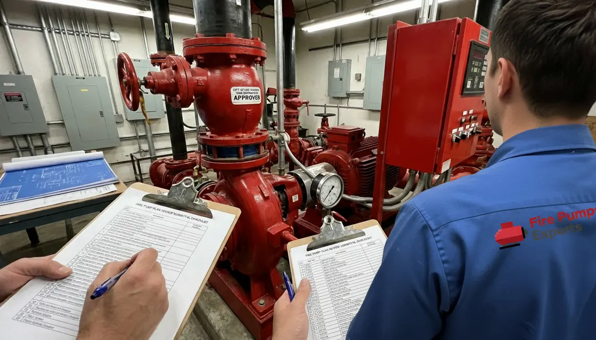 fire pump plan review submittal checklist los angeles