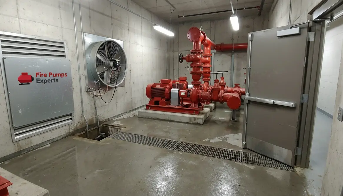fire pump room design san diego ventilation drainage access