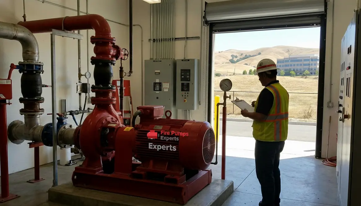 fire pump testing frequency Concord CA
