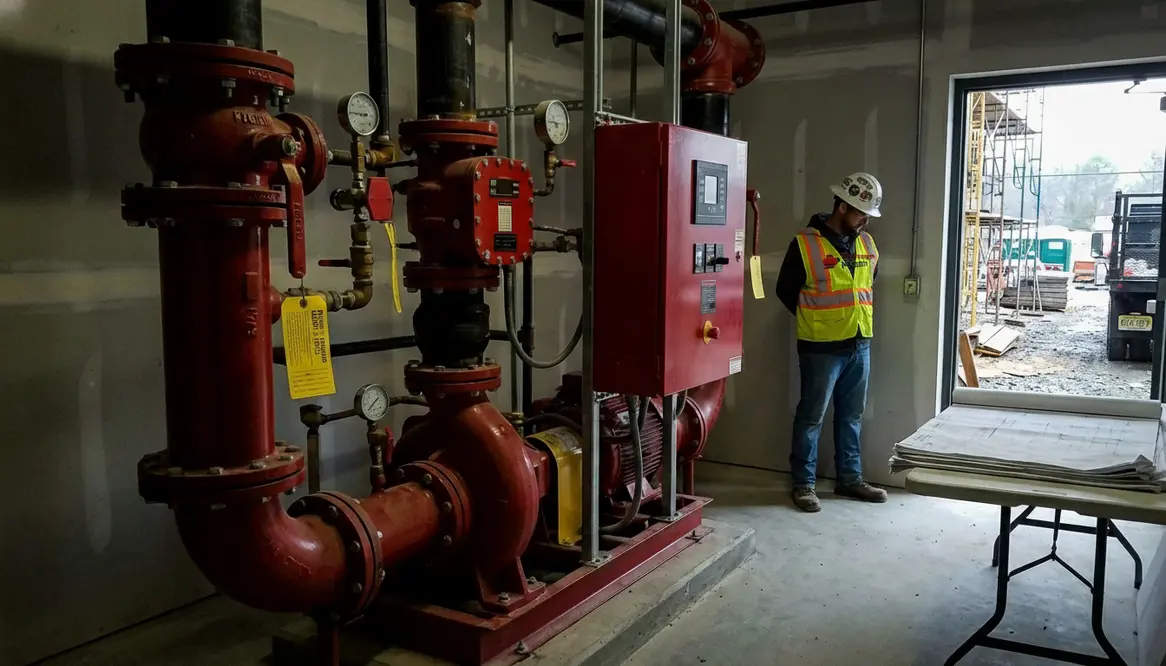 hotel fire pump requirements