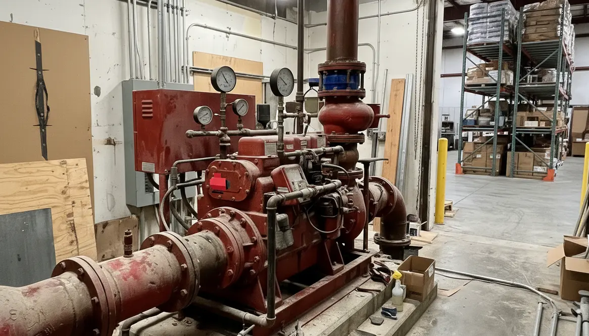 industrial tenant improvement fire protection water supply