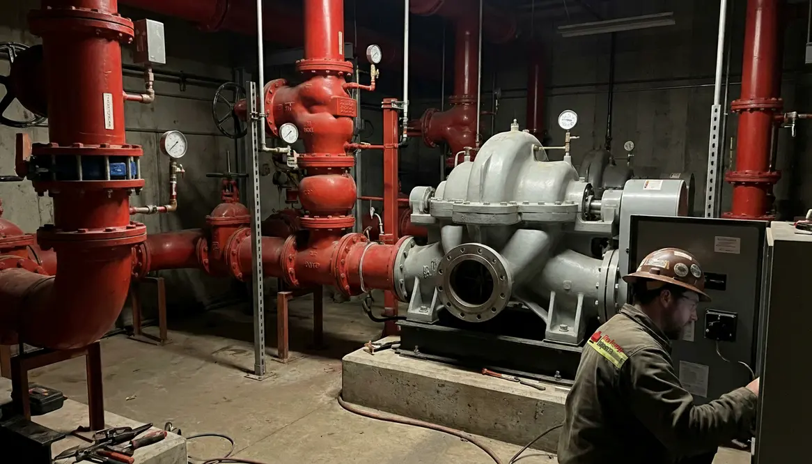 large-scale fire pump design