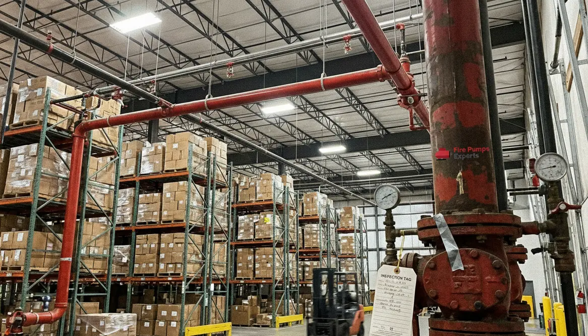 large storage facility fire protection water pressure systems