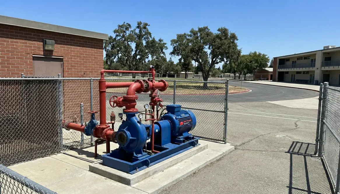 los angeles school campus fire protection water infrastructure