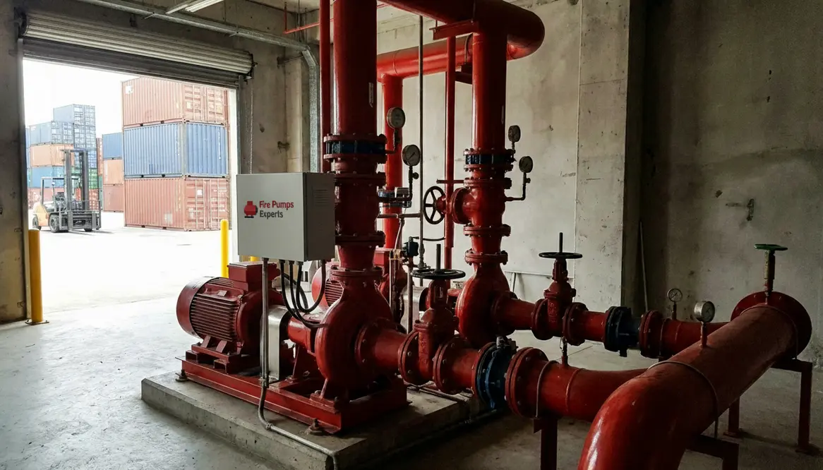 los angeles warehouse fire pump systems