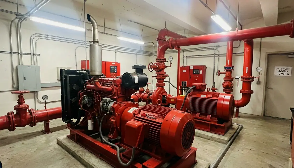 luxury apartment tower fire pump systems