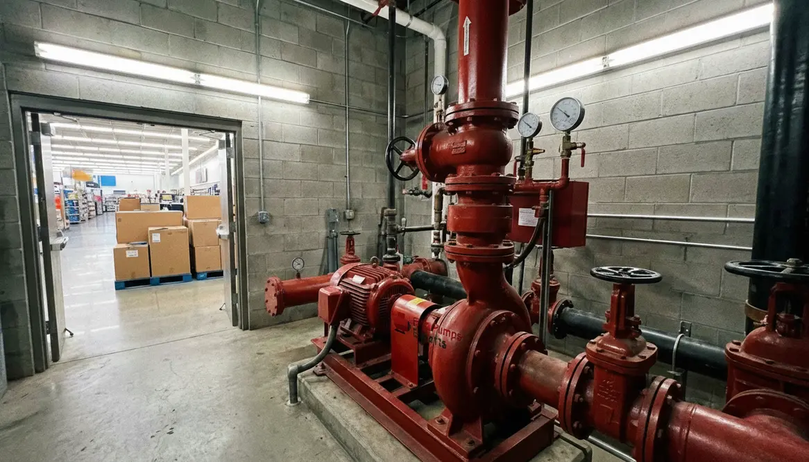 mixed use retail fire pump systems