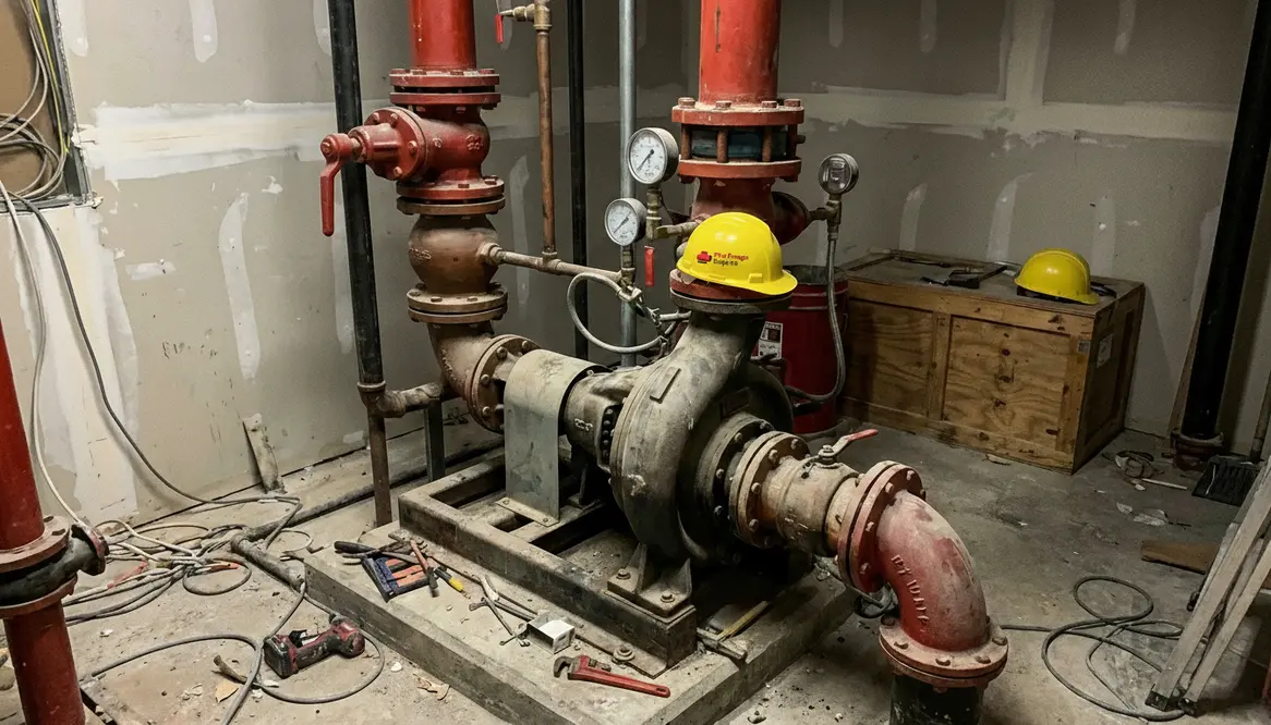 older commercial building fire pump needs