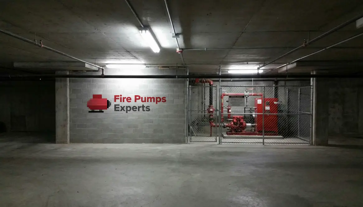 parking enclosure fire pump systems