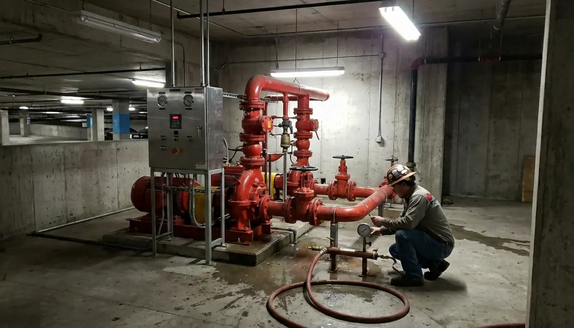 parking garage fire pump requirements