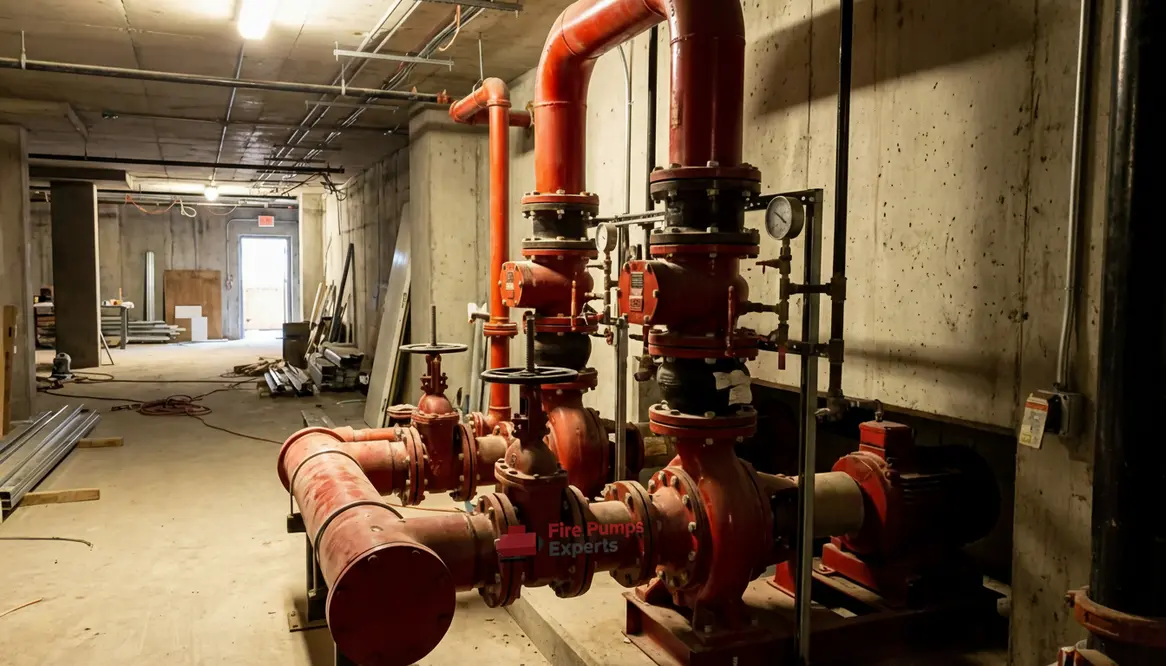 parking podium fire pump requirements