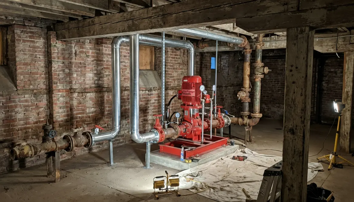 residential redevelopment fire pump systems