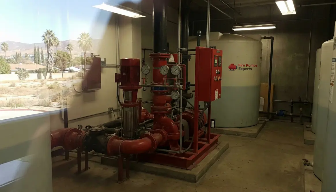 san fernando valley hospital fire suppression water requirements