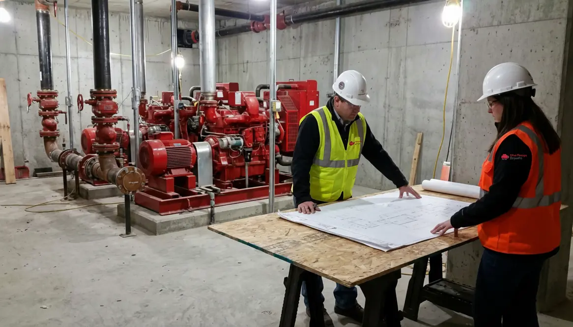 shell office fire pump requirements