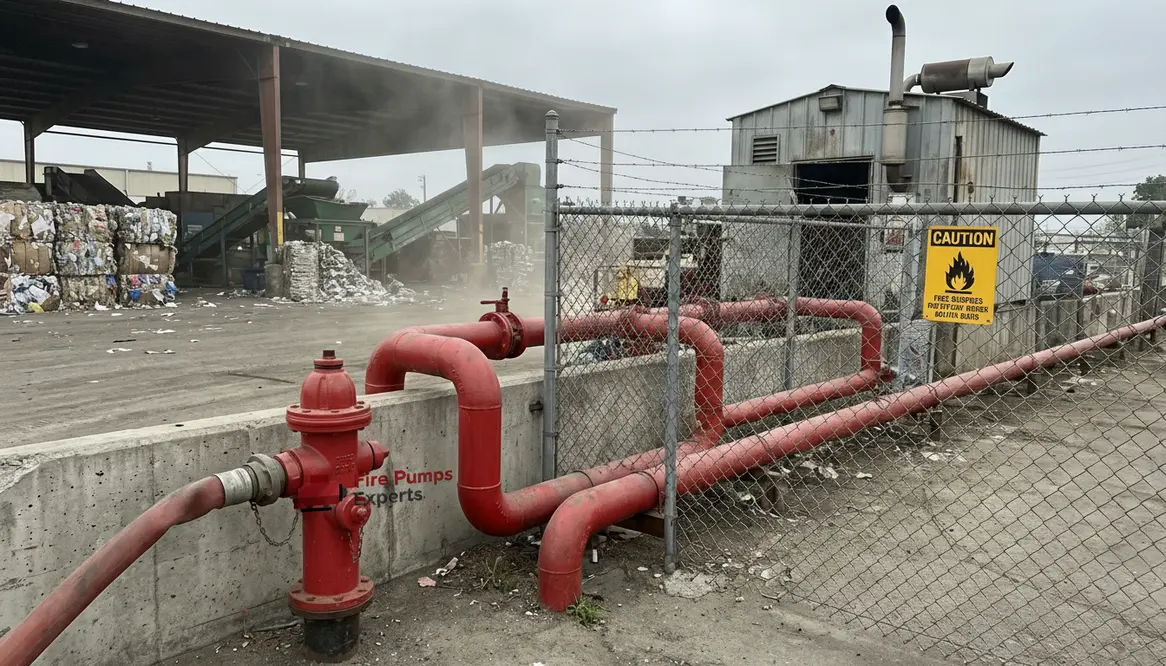 south gate recycling facility fire suppression water infrastructure